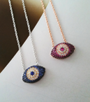 NECKLACE EYE CZ