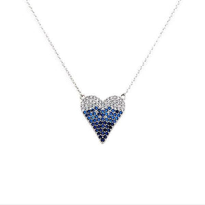 NECKLACE HEART CZ