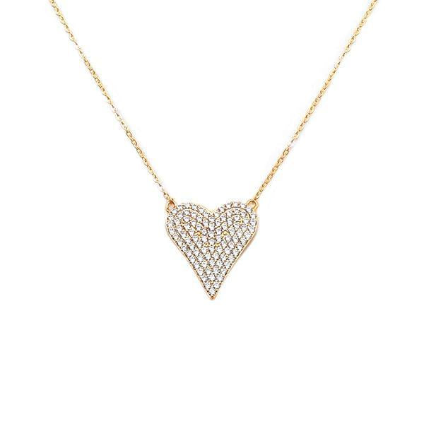 NECKLACE HEART CZ