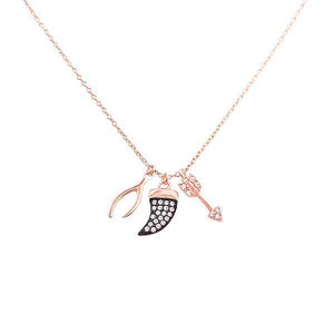 NECKLACE HORN CHARM