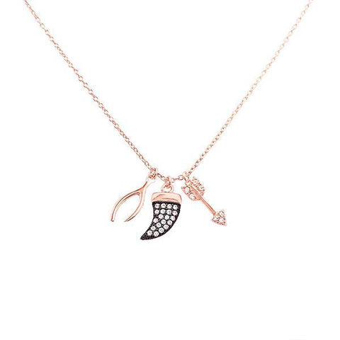 NECKLACE HORN CHARM