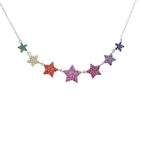NECKLACE STARS PAVE