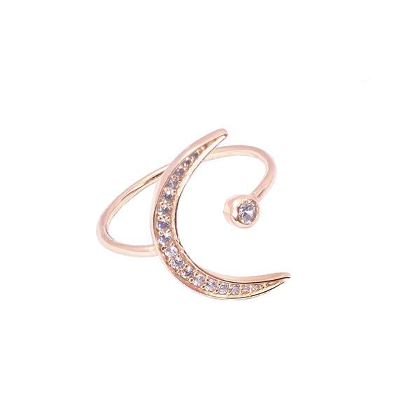 RING MOON CZ