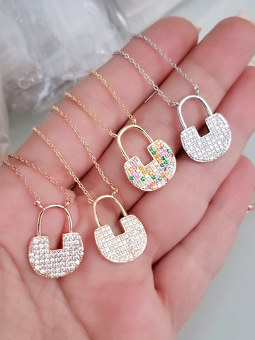 NECKLACE LOCK CZ